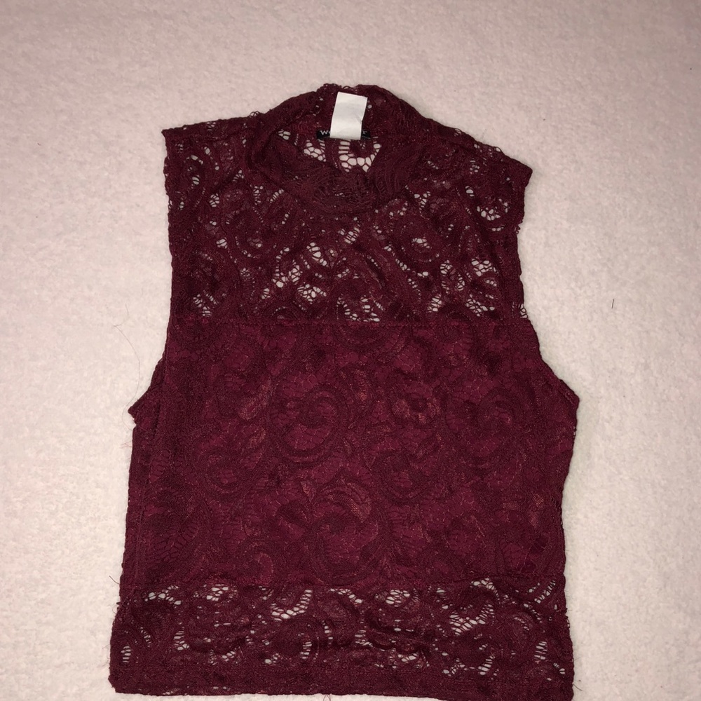 Red crop top